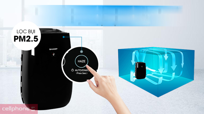 Hệ thống lọc máy lọc không khí và bắt muỗi Sharp FP-JM40V-B