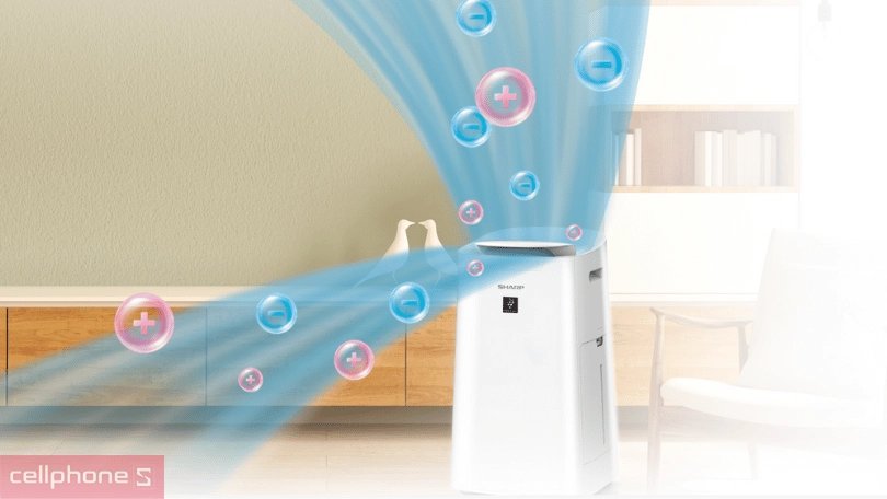 Máy tạo ion - lọc không khí và tạo ẩm Sharp KI-L60V-W