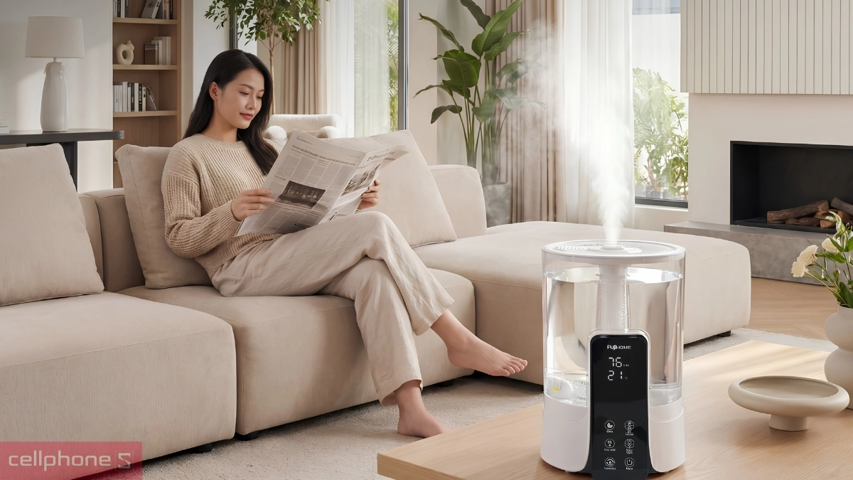 Lưu lượng phun 280ml/h của Máy phun sương tạo ẩm Fujihome HM06EUV