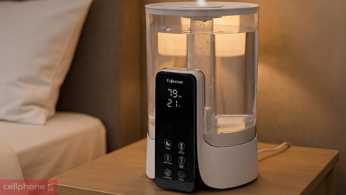 Bình chứa 6 lít của Máy phun sương tạo ẩm Fujihome HM06EUV
