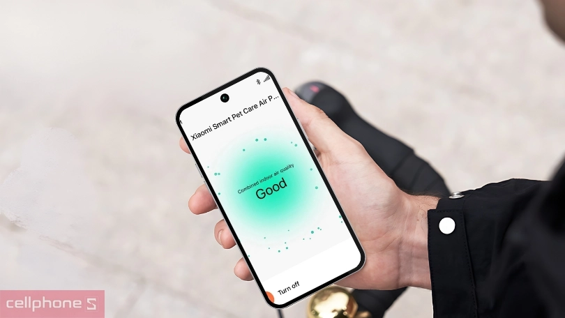 Điều khiển thông minh qua app trên máy lọc không khí Xiaomi Smart Pet Care Air Purifier