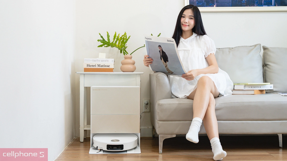 Robot hút bụi Dreame series X với lực hút mạnh và khả năng vượt địa hình