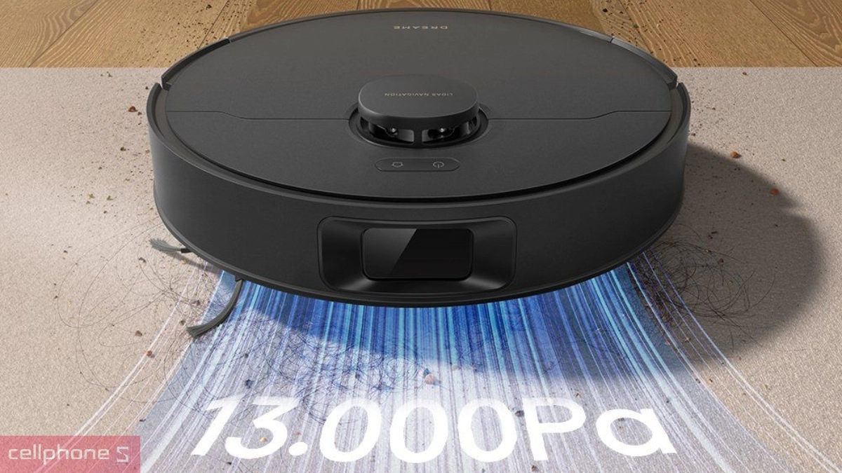 Công suất hút mạnh mẽ của robot hút bụi Dreame D20