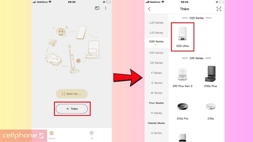 Hướng dẫn cách kết nối robot hút bụi Dreame D20 Ultra với app