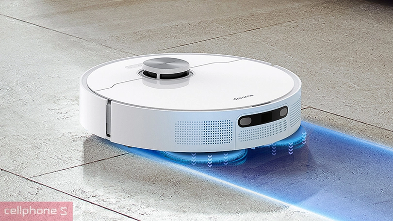 Công nghệ lau xoay 360 độ và khả năng tự nhận dạng thảm