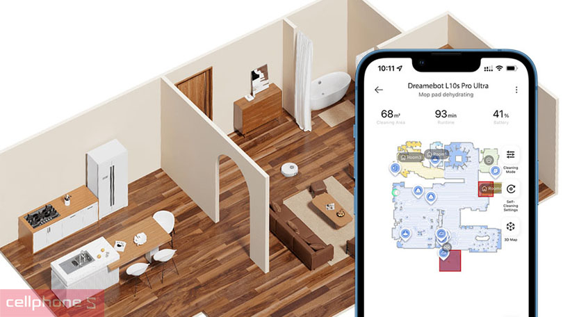 Hướng dẫn kết nối robot hút bụi Dreame L10s Pro Ultra Heat với app DreameHome
