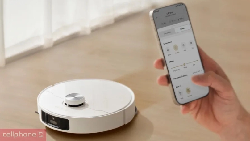 Kiểm soát mực nước lau nhà, lập bản đồ với App DreameHome