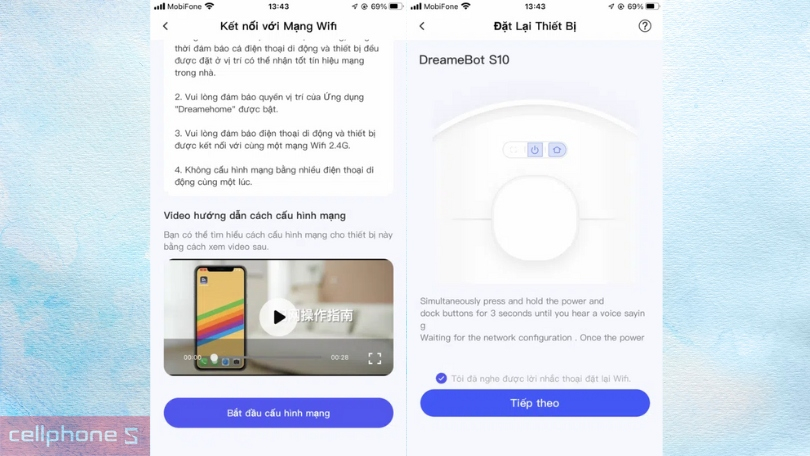 Hướng dẫn sử dụng robot hút bụi Dreame X50 Track