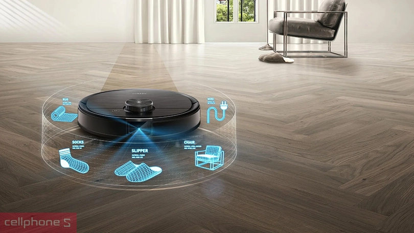 Robot hút bụi Ecovacs Deebot Ozmo T8 Aivi