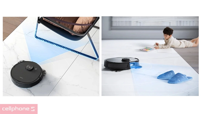 Robot hút bụi Ecovacs Deebot Ozmo T8 Aivi