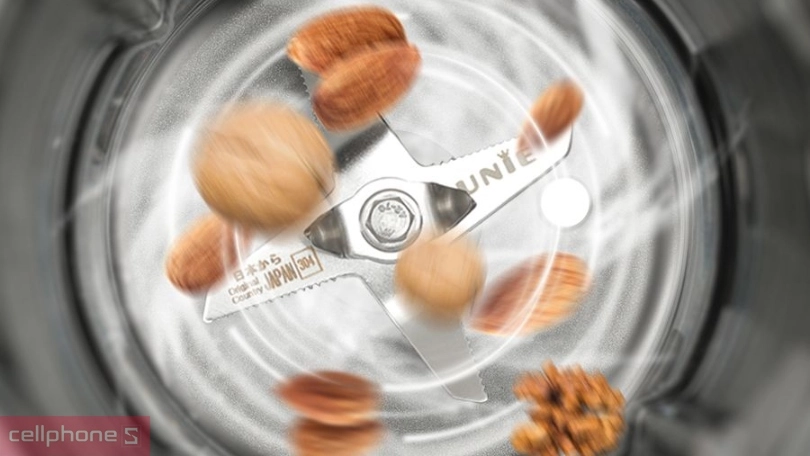 Máy nấu sữa hạt Unie xay được hạt cứng