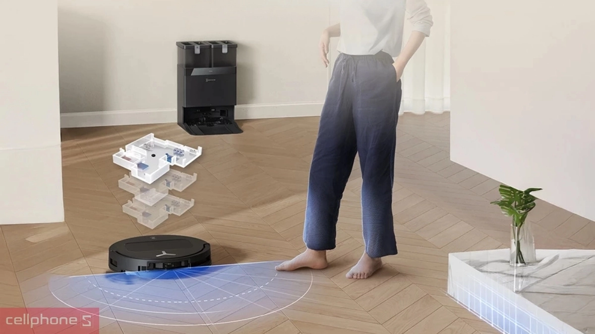 Robot hút bụi Ecovacs Deebot T50 Pro Gen 2 hỗ trợ điều khiển bằng giọng nói
