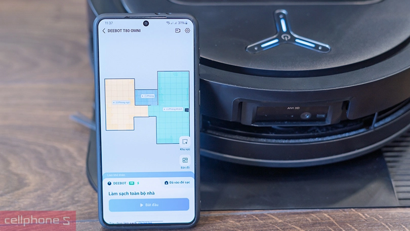Hướng dẫn kết nối robot hút bụi Ecovacs Deebot T80 Omni với điện thoại