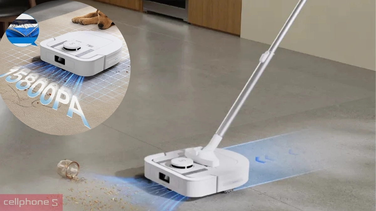 Lực hút Ecovacs Deebot X5 Hybrid
