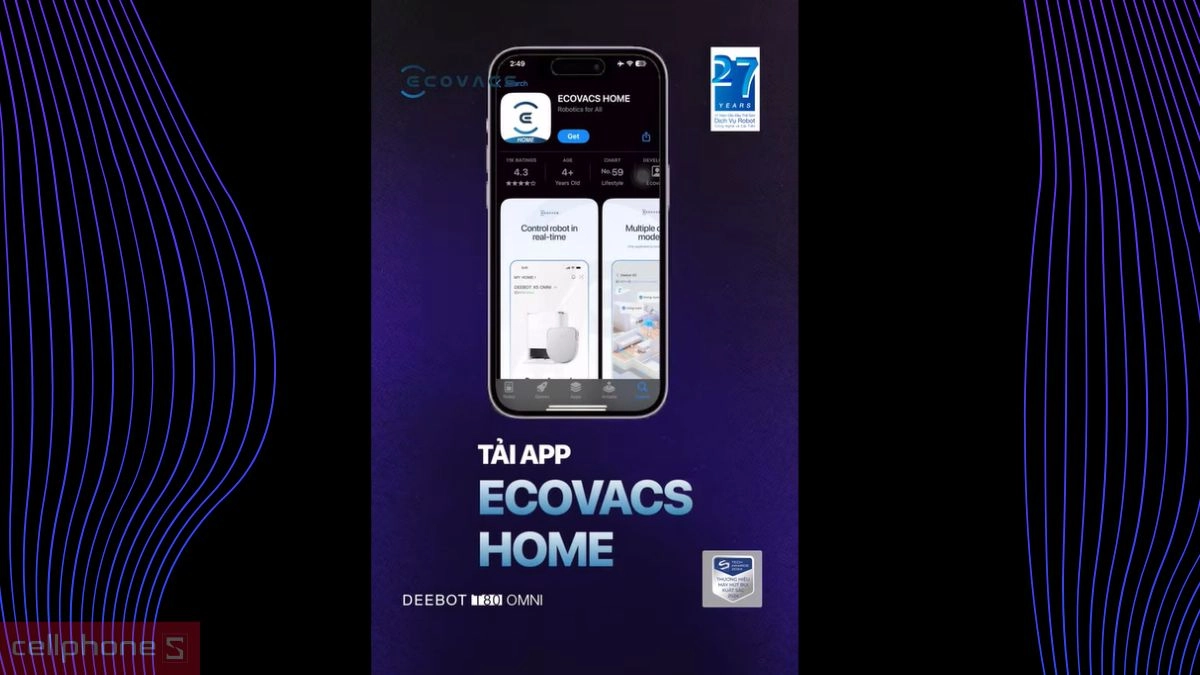 Tải xuống và cài đặt ECOVACS HOME