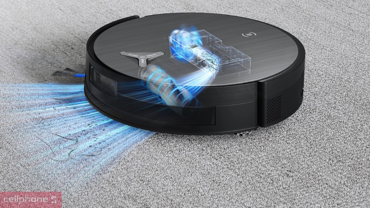 Lực hút 19500 Pa, công nghệ lau OZMO Roller 2.0