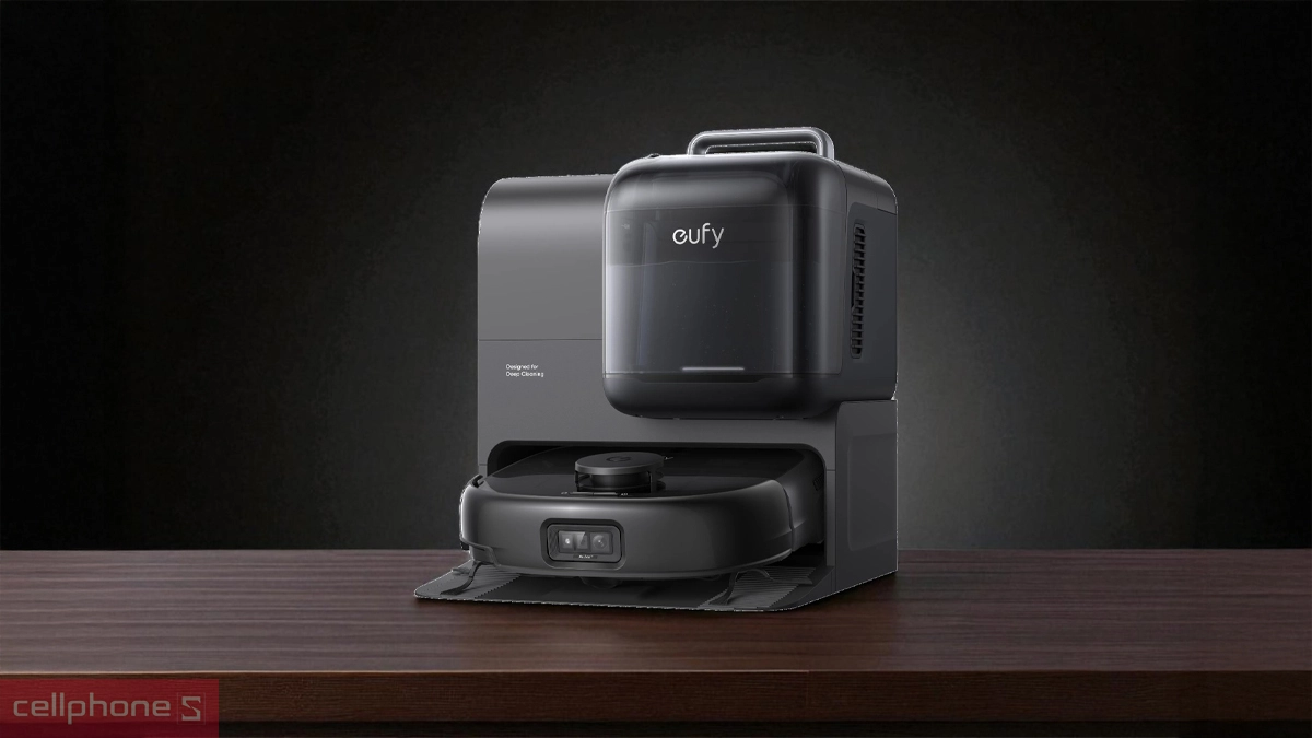 Robot hút bụi eufy Omni E28 có thiết kế hiện đại với gam màu trung tính