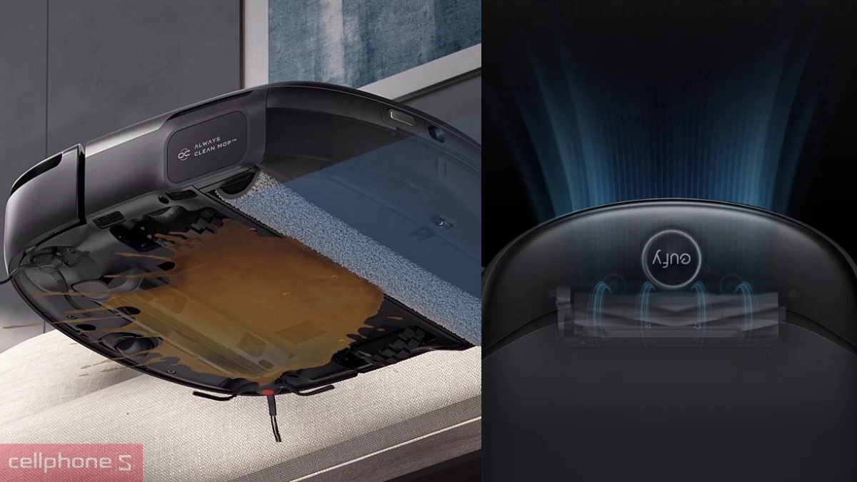 HIệu năng, công nghệ dọn dẹp tiên tiến của robot hút bụi Eufy Omni S1 Pro