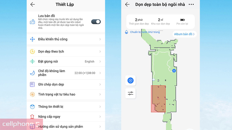 Hướng dẫn sử dụng robot hút bụi lau nhà Eureka Ner 800