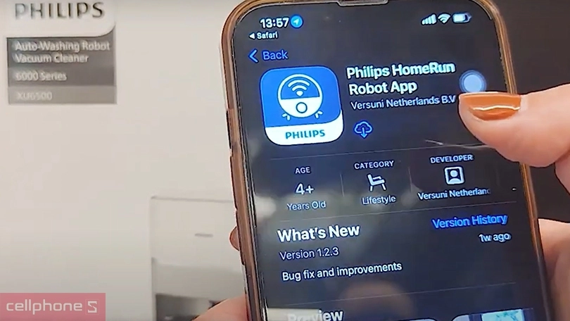 Hướng dẫn sử dụng robot hút bụi Philips XU6500/82 4.5 lít