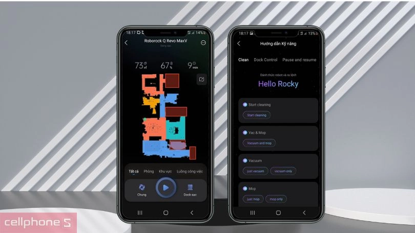 Hướng dẫn kết nối robot hút bụi lau nhà Roborock Q Revo MaxV với smartphone