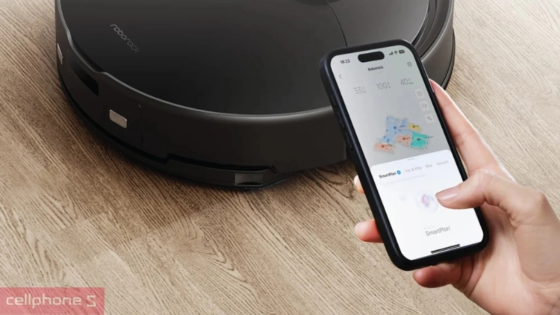 Khả năng điều khiển trên robot hút bụi lau nhà Roborock Q10 VF