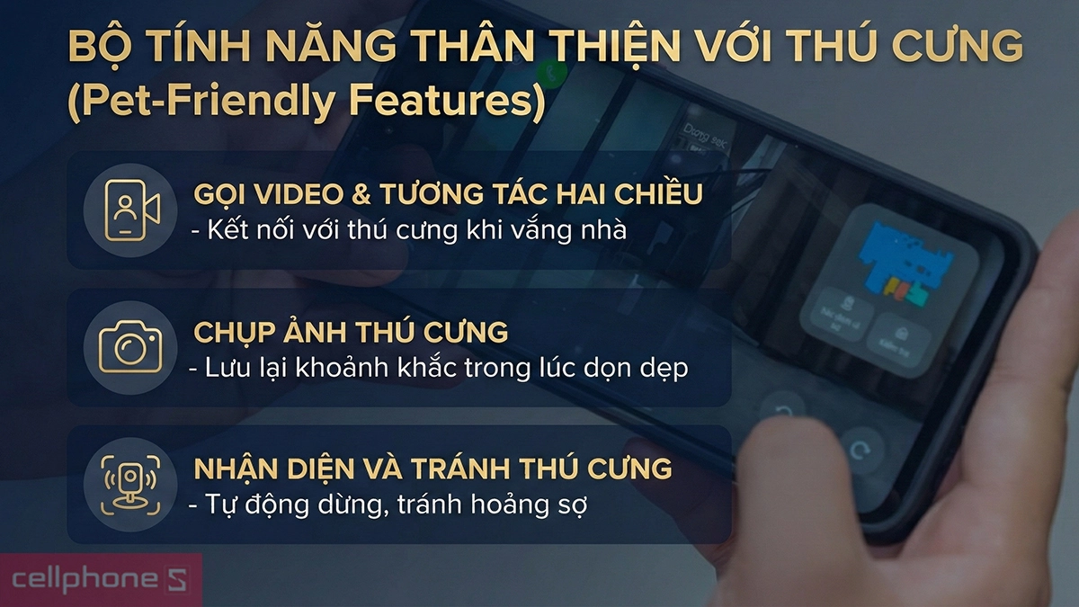 Bộ tính năng thân thiện với thú cưng