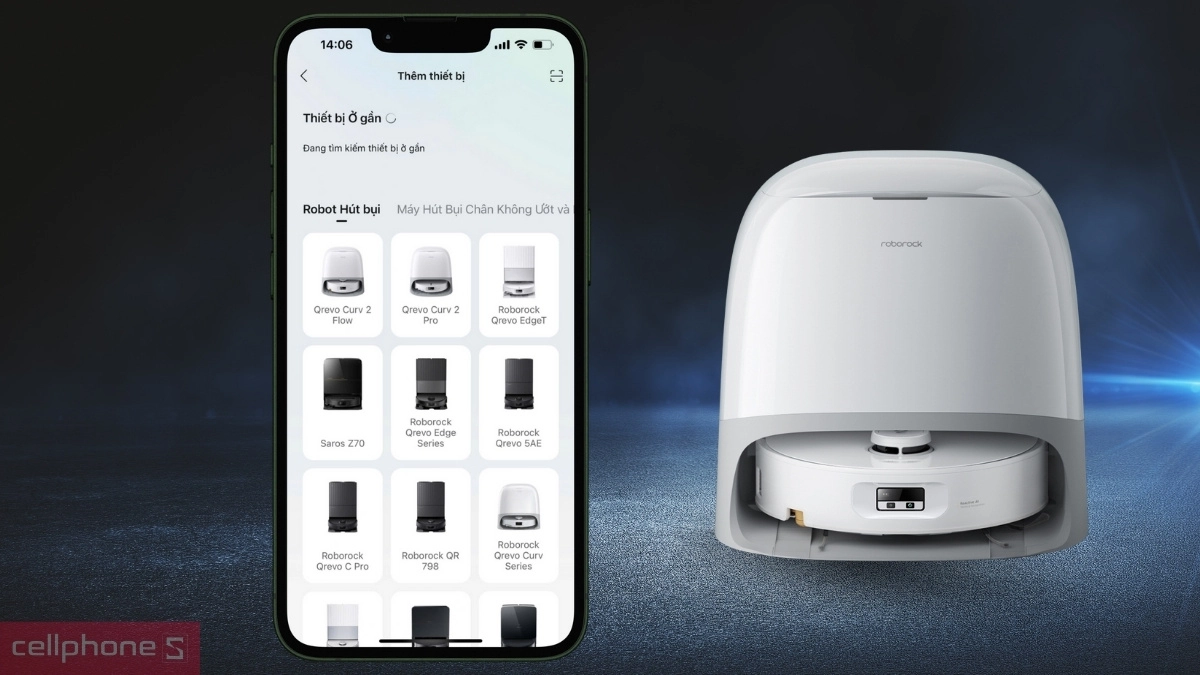 Hướng dẫn kết nối robot hút bụi Roborock Q Revo Curv 2 Flow chi tiết