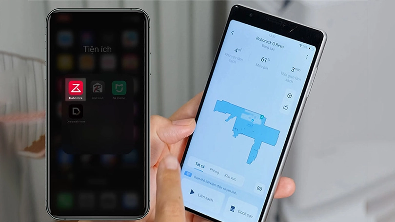 Hướng dẫn kết nối robot hút bụi Roborock Q Revo EdgeT với điện thoại