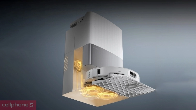 robot-hut-bui-roborock-q-revo-edget-5 Nhận diện bẩn: Dock sạc của Roborock Q Revo EdgeT sở hữu cảm biến phát hiện độ bẩn của khăn để điều chỉnh giặt giẻ hiệu quả. Dock sạc hiện đại này của Roborock Q Revo EdgeT còn có thể tự làm sạch hệ thống, đảm bảo dock trong trạng thái vệ sinh tốt. Sạc nhanh: Với chức năng sạc nhanh hiện đại, dock sạc của robot hút bụi Roborock này có thể rút ngắn thời gian sạc pin cho thiết bị. Sạc ngoài giờ cao điểm giúp tiết kiệm điện năng theo khung giờ tối ưu.