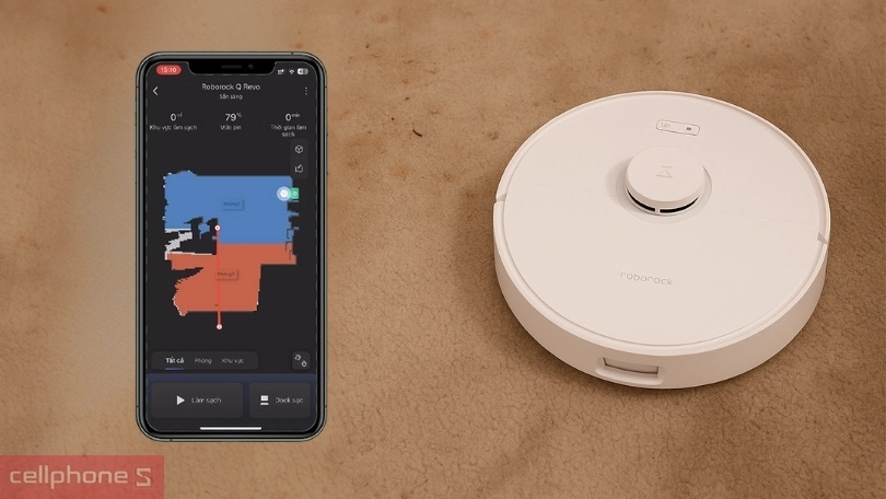 Hướng dẫn kết nối robot hút bụi Roborock Q Revo EdgeT với điện thoại
