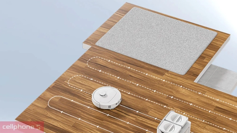 Lau theo đường gạch: Làm sạch kỹ khe ron, vận hành êm ái