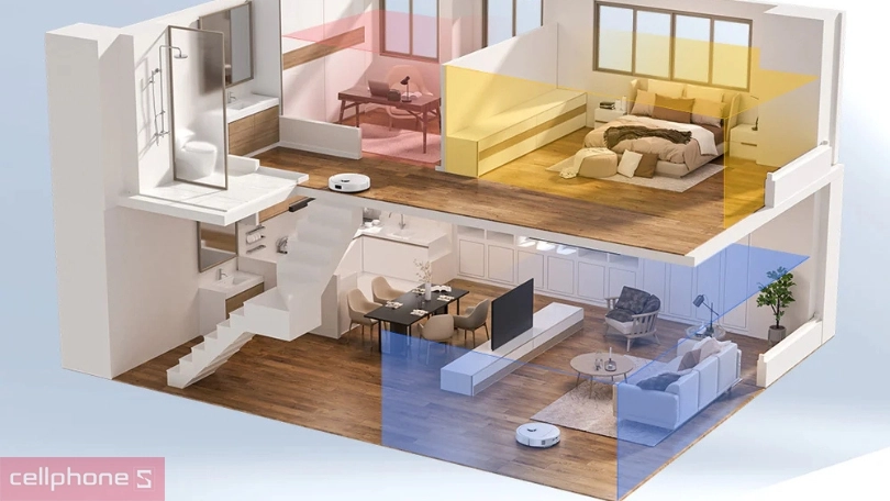 SmartPlan: Làm sạch theo từng loại phòng, không cần cài đặt thủ công