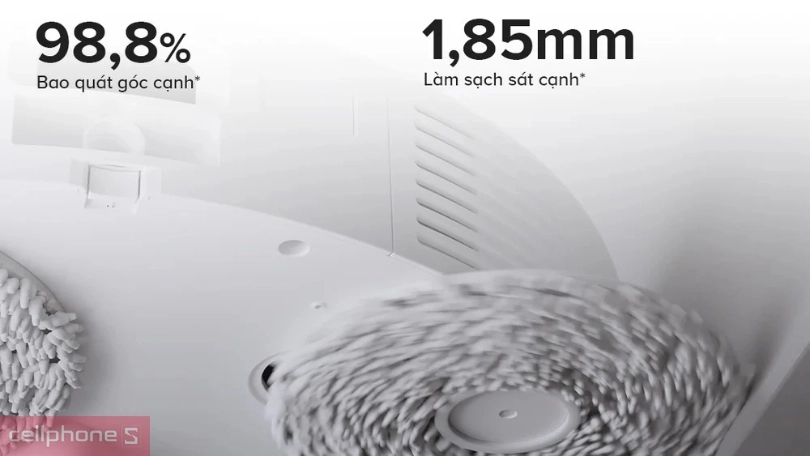 Công nghệ FlexiArm: Làm sạch sát mép đến từng milimet