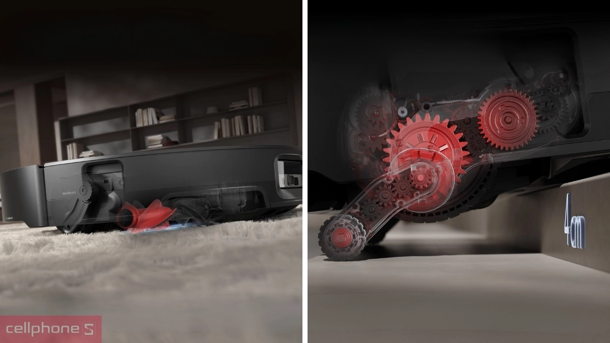 Roborock Saros 20 Sonic trang bị hệ thống AdaptiLift Chassis 3.0