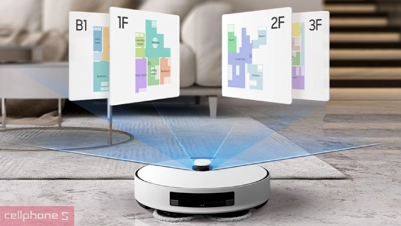 Robot hút bụi Samsung Bespoke Jet VR7MD96514G/SV – Dọn dẹp đa năng và hiệu quả