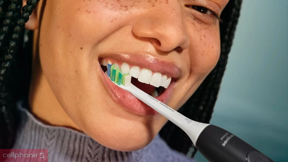 Hiệu quả làm sạch của bàn chải đánh răng điện Philips Sonicare HX4021/02
