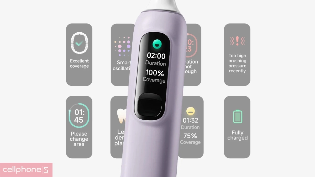 Chế độ chải bàn chải điện Xiaomi Oscillation Electric Toothbrush Pro GL