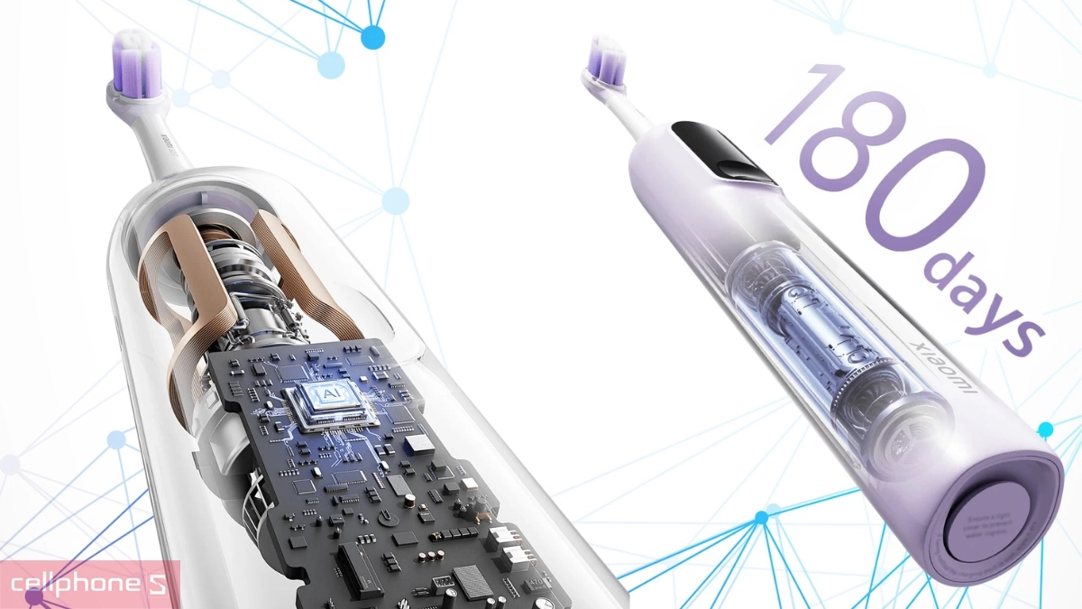 Pin bàn chải điện Xiaomi Oscillation Electric Toothbrush Pro GL