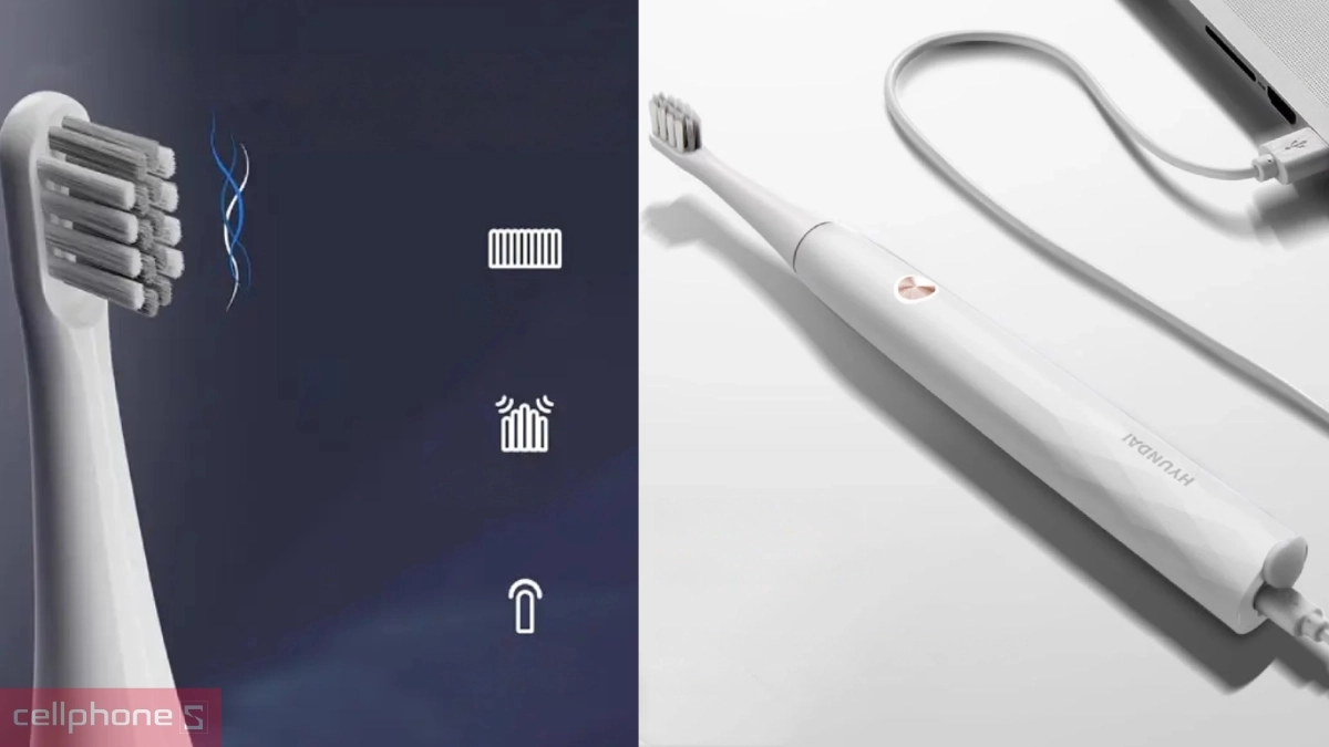 Dung lượng pin bàn chải điện Hyundai OC-012-GY