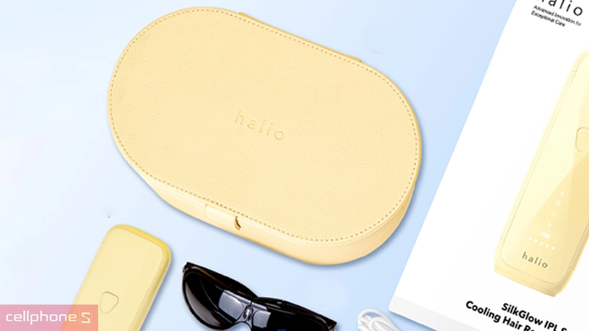 Thiết kế máy triệt lông Halio SilkGlow IPL Sapphire Cooling Hair Removal Device