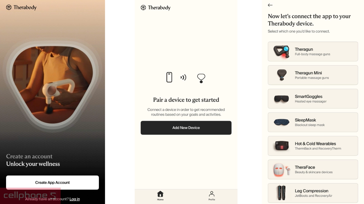 Kết nối App với máy massage mắt thông minh SmartGoggles 2.0 Therabody