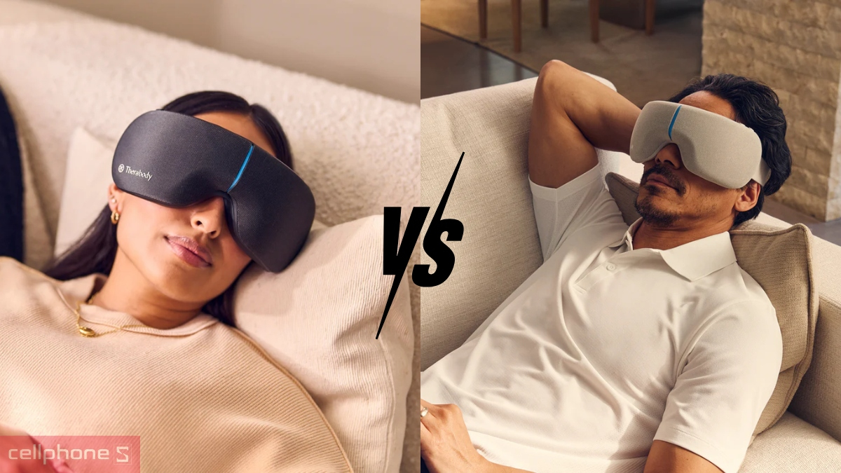 So sánh máy massage mắt thông minh SmartGoggles 2.0 Therabody
