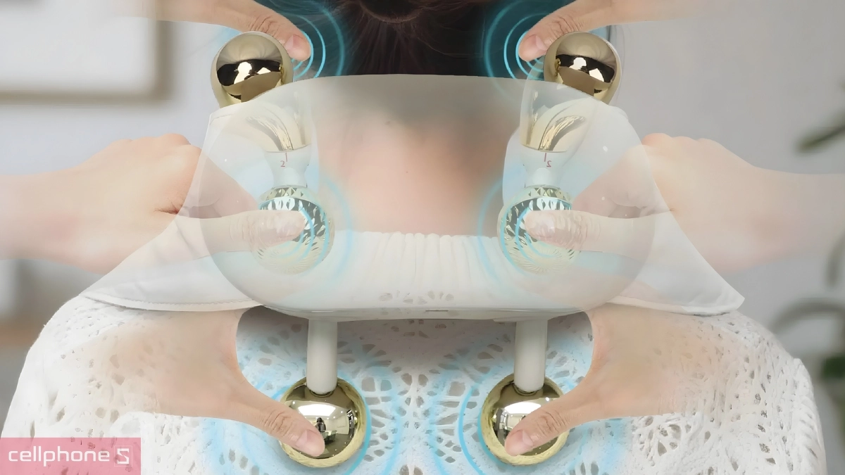 Massage nhiệt đai massage cổ BUHEUNG LUX 502