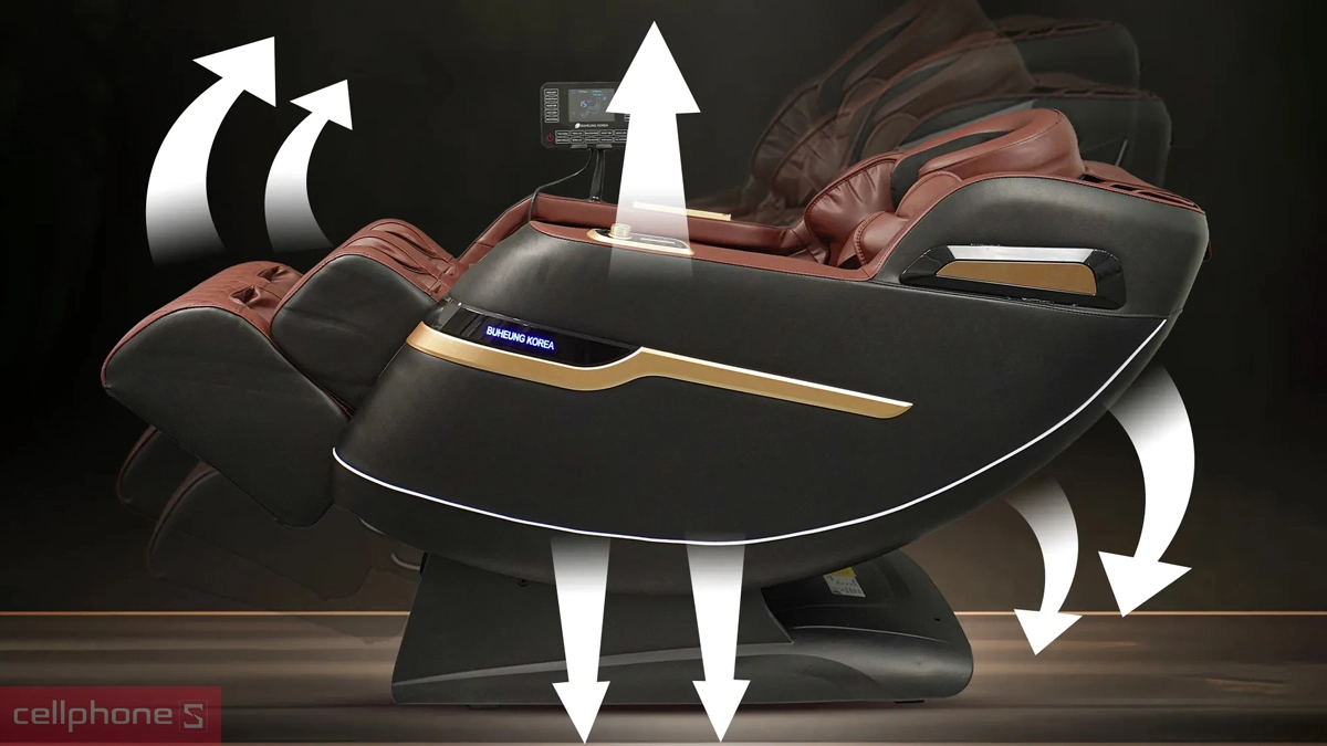 Khả năng ngả lưng ghế Massage Buheung MK-5170