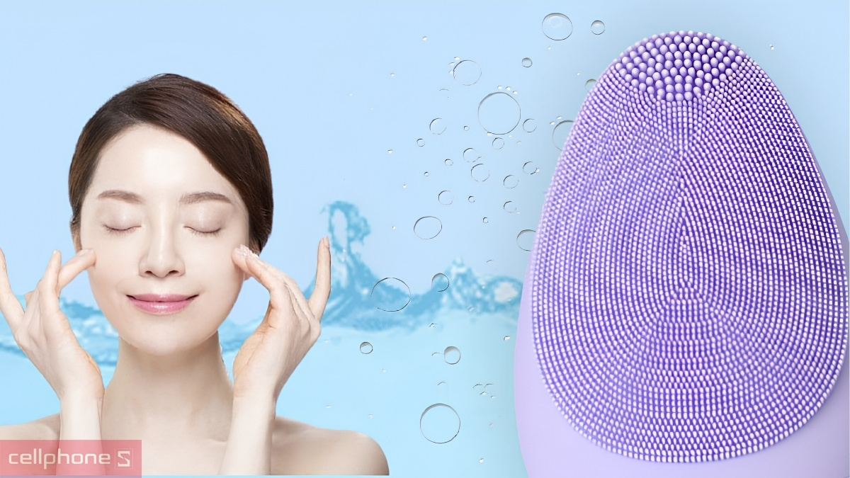 Máy rửa mặt Emmié dành cho da nhạy cảm nên sử dụng khoảng một lần mỗi tuần