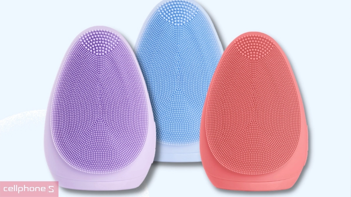 Máy rửa mặt Emmié Premium Facial Cleansing Brush với 7 cấp độ rung và tự ngắt sau 90 giây