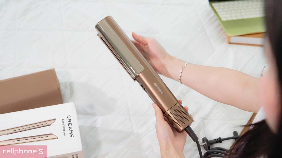 Thiết kế máy sấy duỗi tóc 2 in 1 Dreame Aero Straight