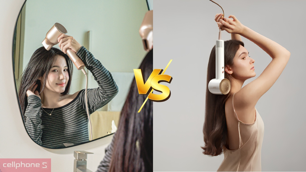 So sánh đời trước với máy sấy và tạo kiểu Dreame Hair Glory Uni AHG20SG