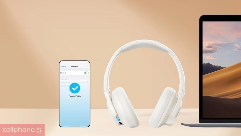 Kết nối tai nghe chụp tai Anker Soundcore Q11i